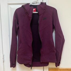 Nike Tech Fleece Purple Zip Up
